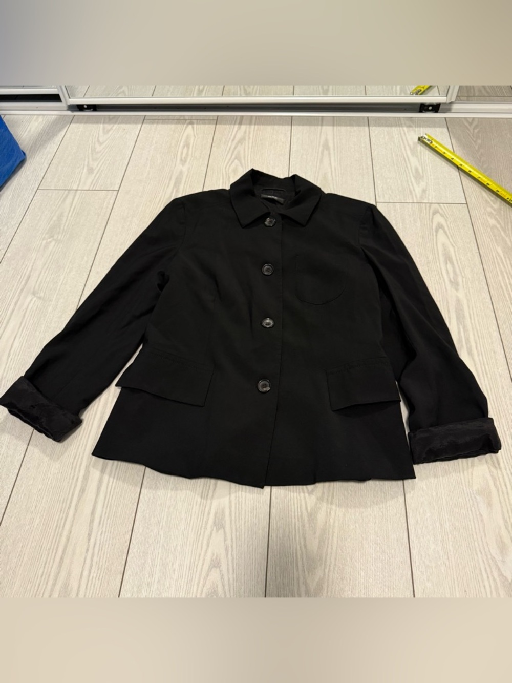 Hugo Boss vintage 100% virgin wool black blazer 8 classic business casual small